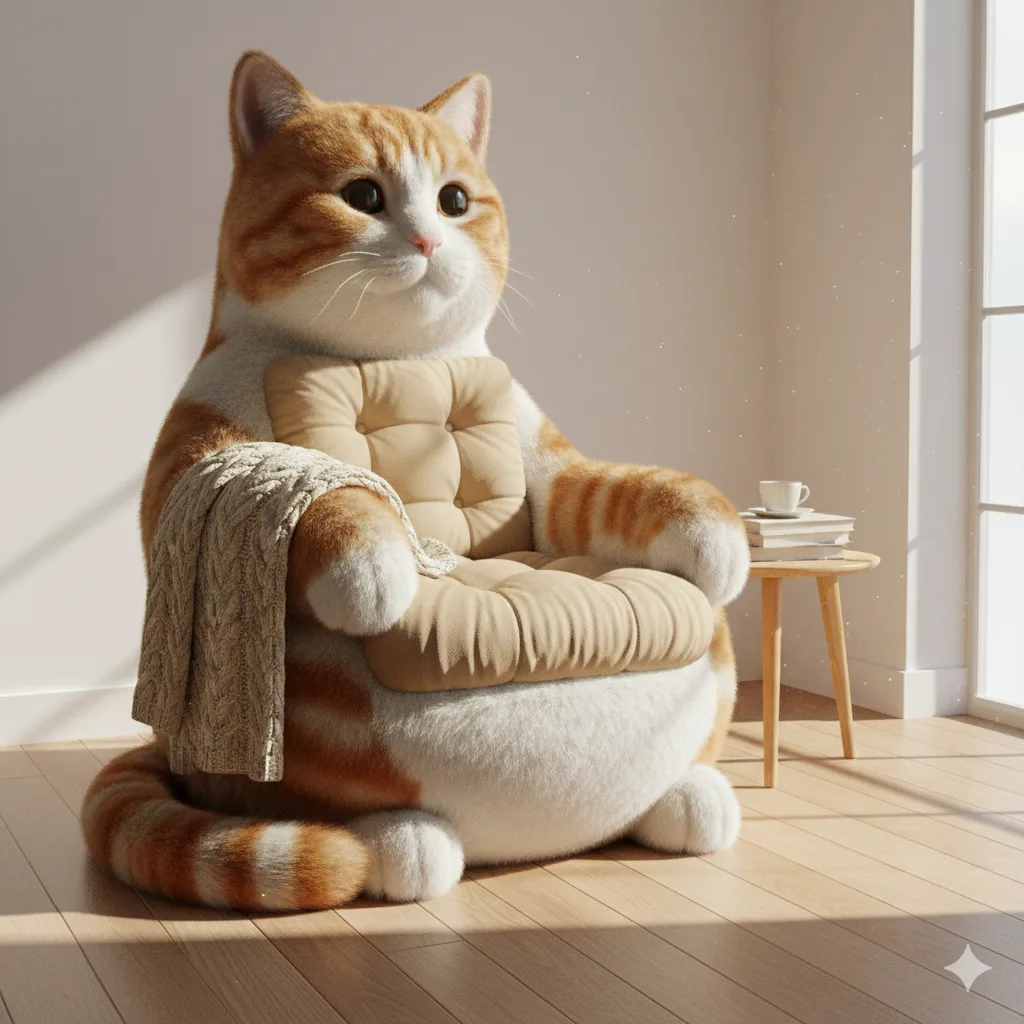 Cat-Shaped Armchair