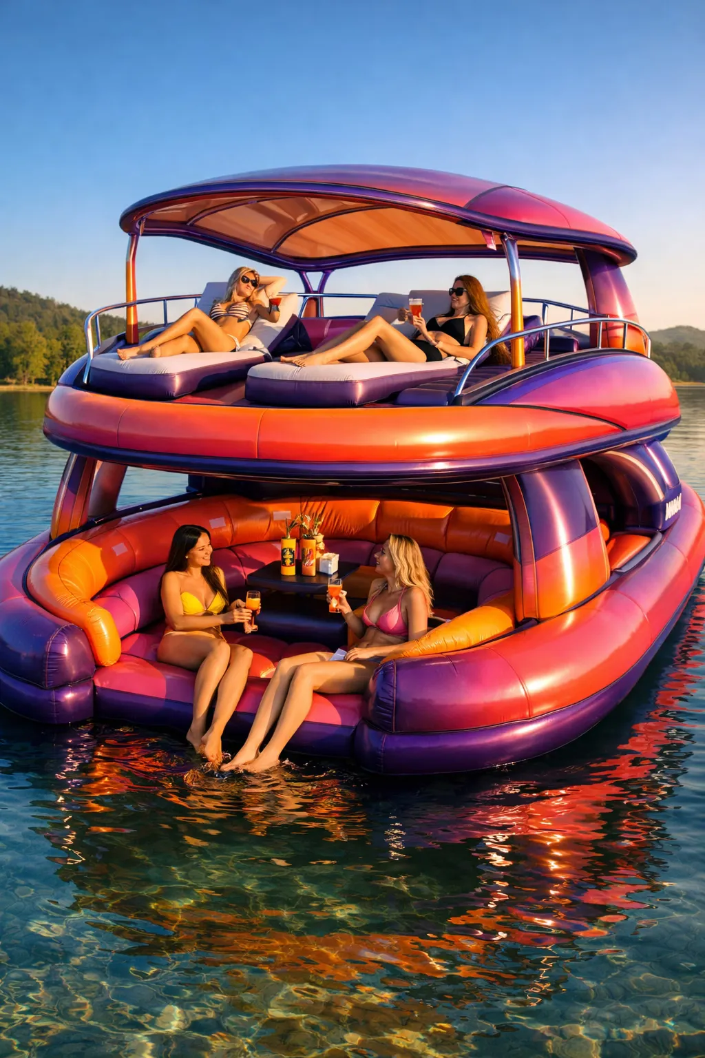 Inflatable Yacht Lake Float